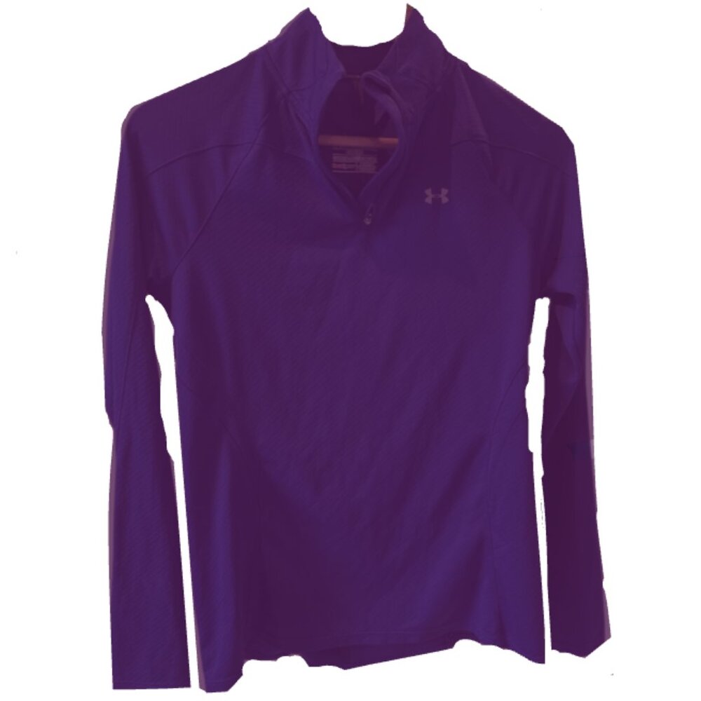 Women's Under Armour Long Sleeve Quarter-Zip Athletic Top- HEAT GEAR